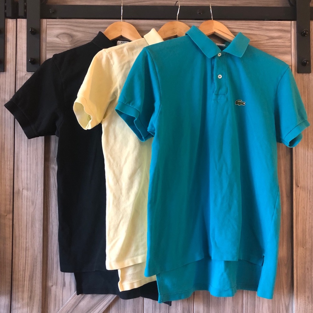 COPY - (3) Vintage Lacoste Polo Bundle (L) Made i…